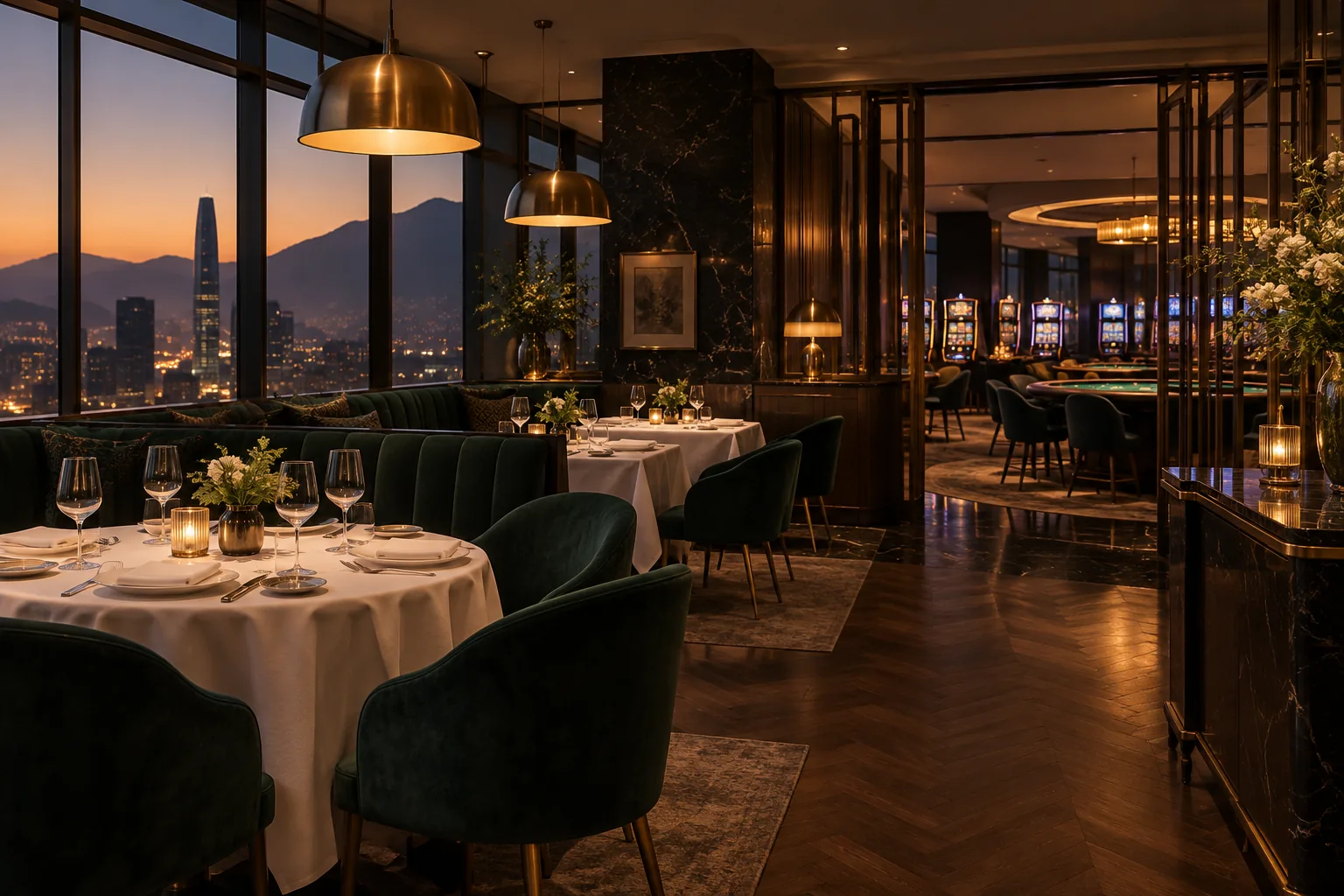 Salón del restaurante Brasa Lunara